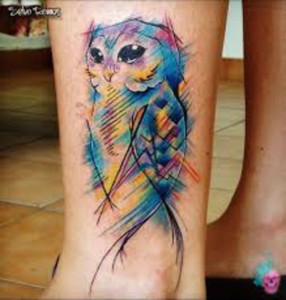 tatuagem-aquarela-coruja